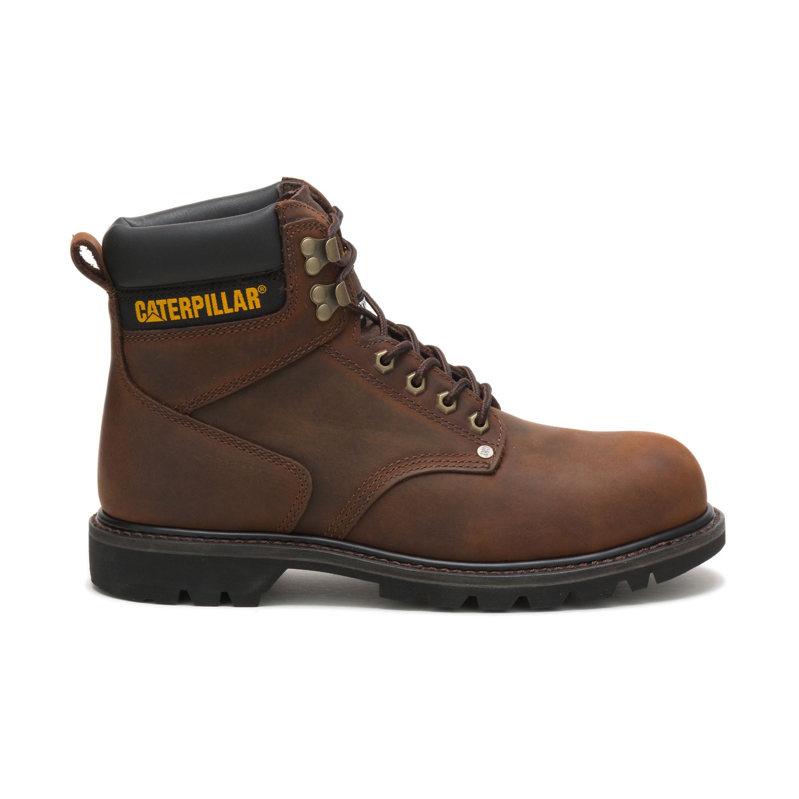 Men's Caterpillar Second Shift Steel Toe Steel Toe Boots Dark Brown Ireland SVDX81450